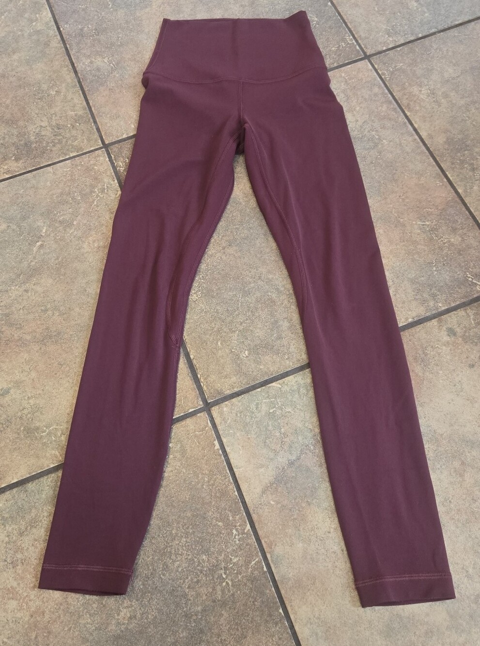 Lululemon Align High-Rise 25" Leggings Size 0 Burgundy